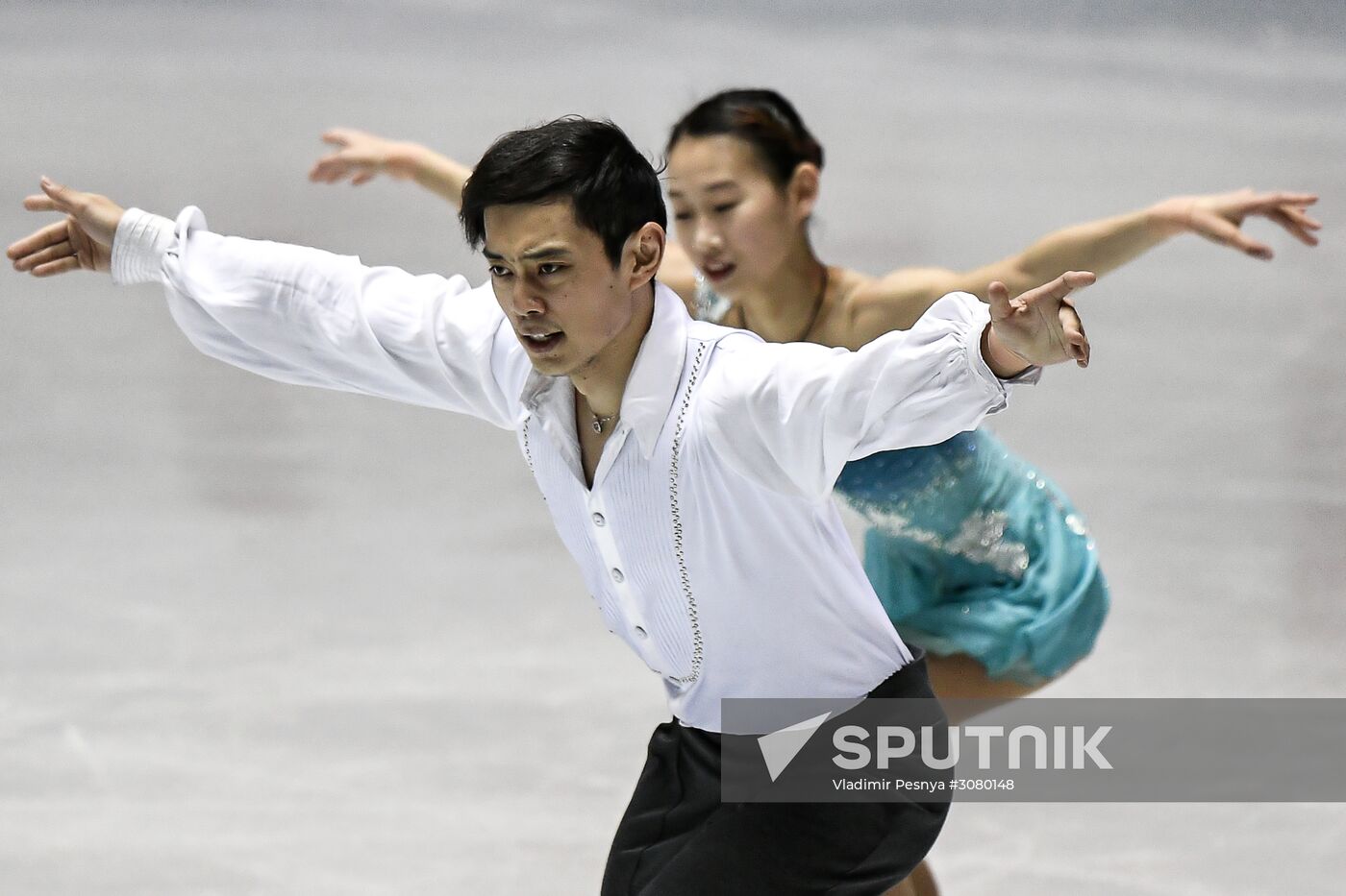 Figure skating. 2017 World Team Trophy. Pairs. Free program