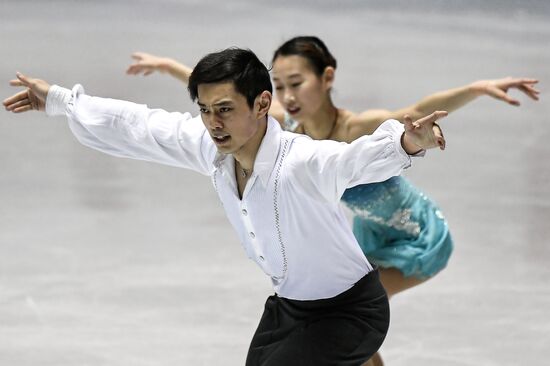 Figure skating. 2017 World Team Trophy. Pairs. Free program