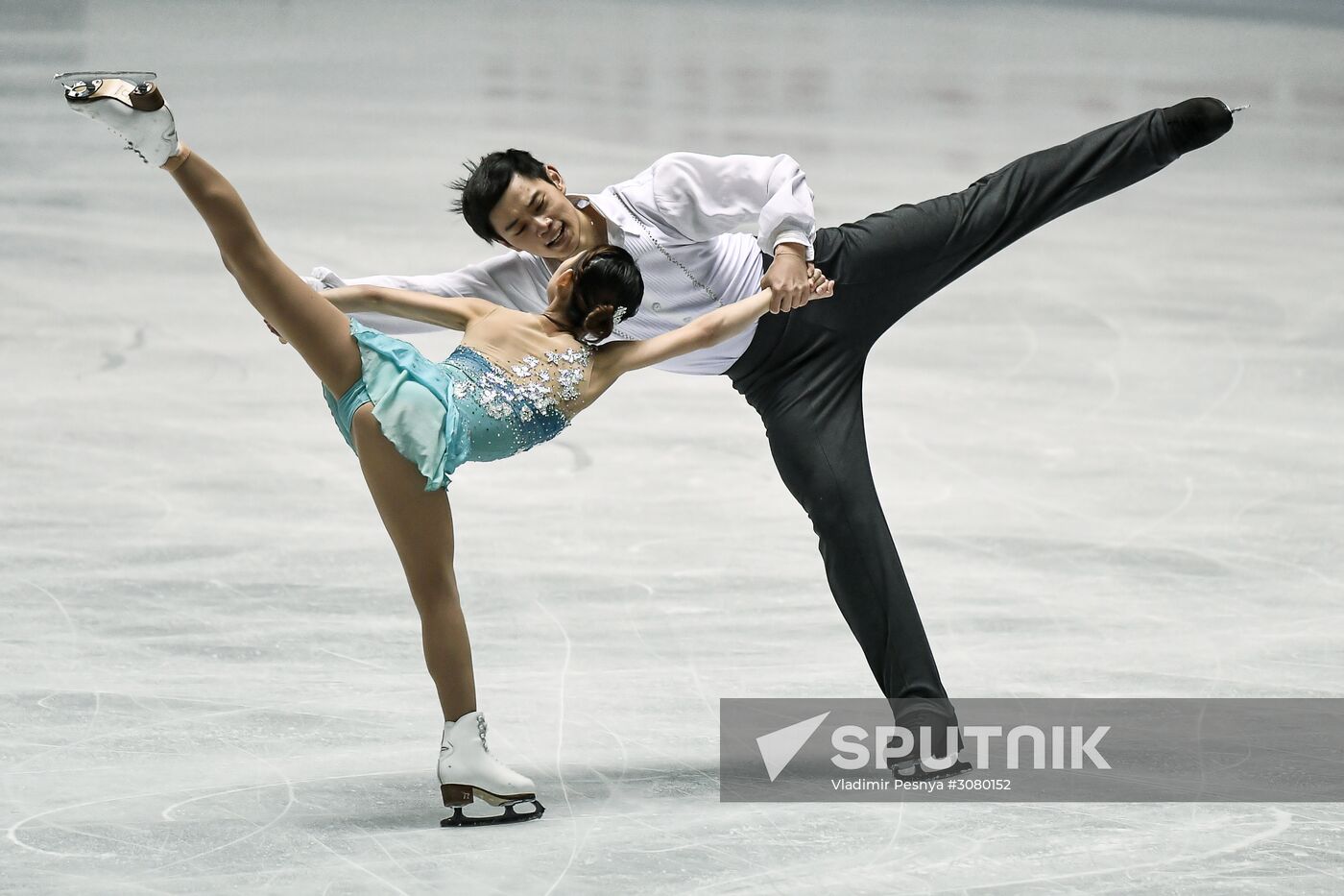 Figure skating. 2017 World Team Trophy. Pairs. Free program