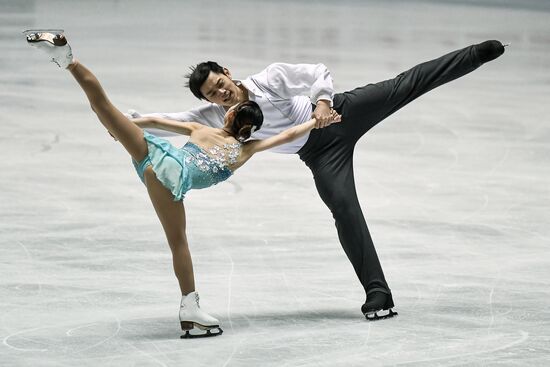 Figure skating. 2017 World Team Trophy. Pairs. Free program