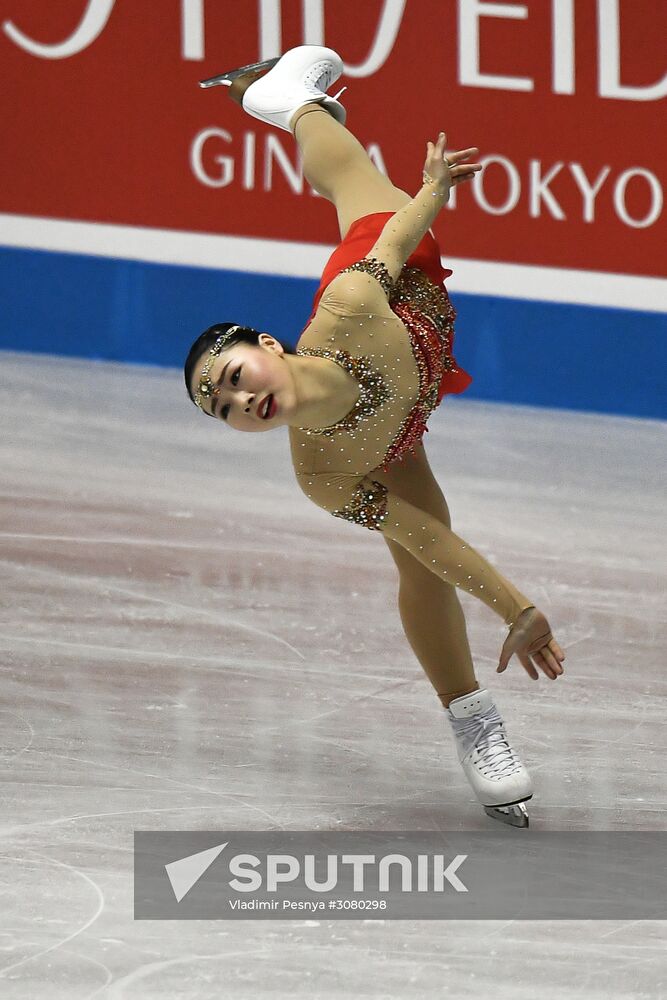 Figure skating. 2017 World Team Trophy. Ladies. Free program