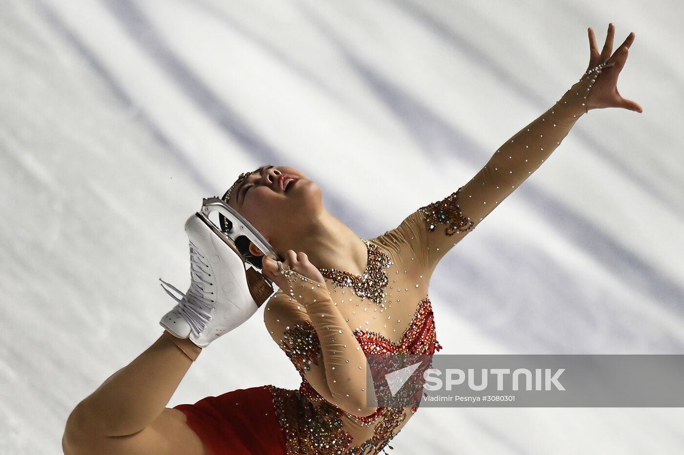 Figure skating. 2017 World Team Trophy. Ladies. Free program