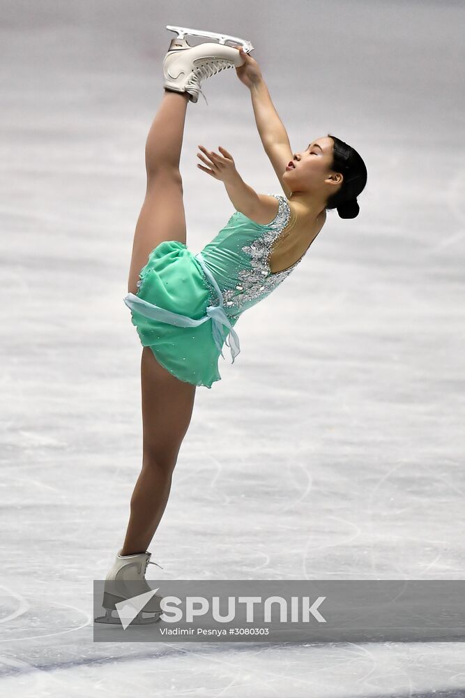 Figure skating. 2017 World Team Trophy. Ladies. Free program