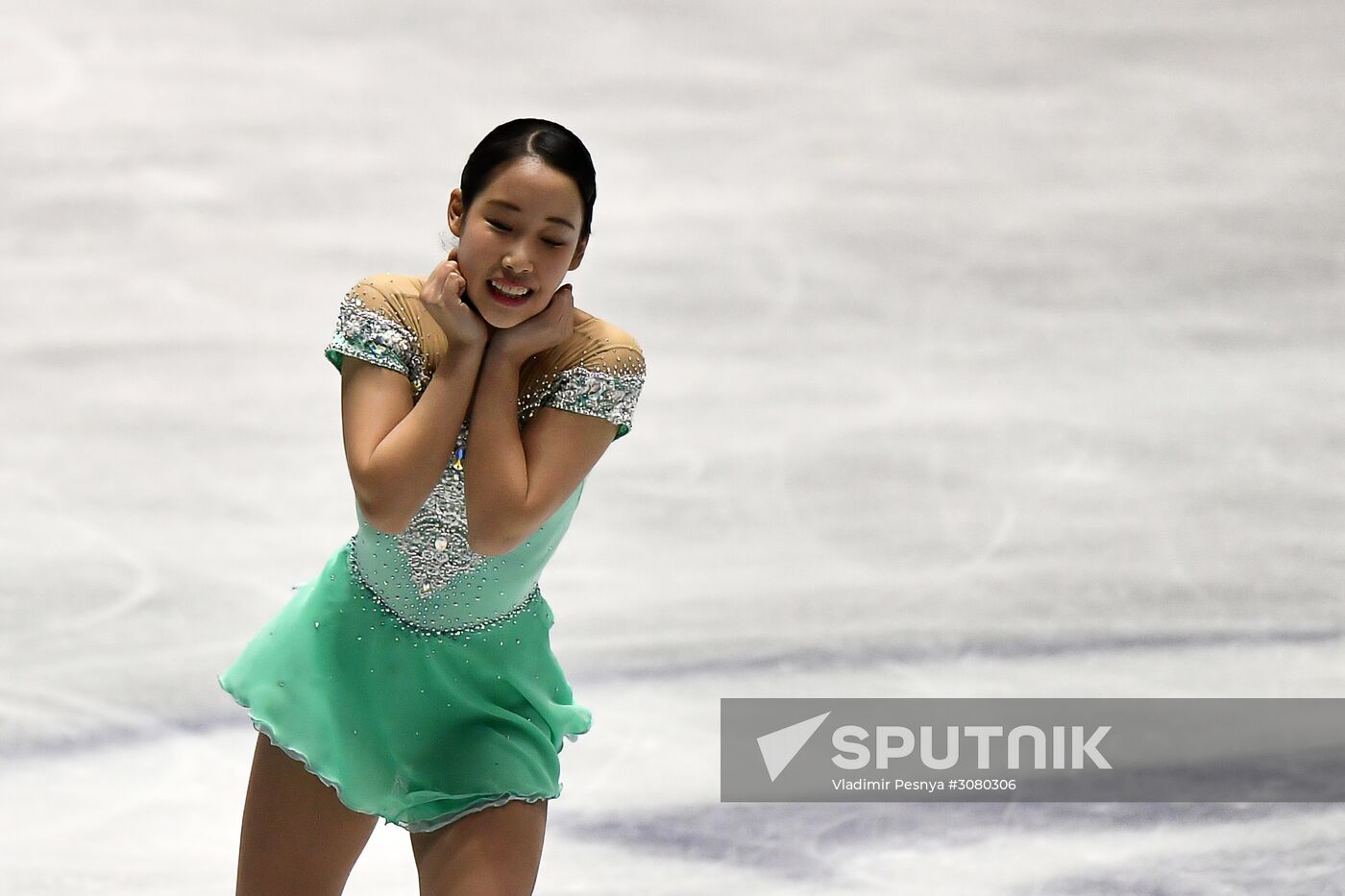 Figure skating. 2017 World Team Trophy. Ladies. Free program