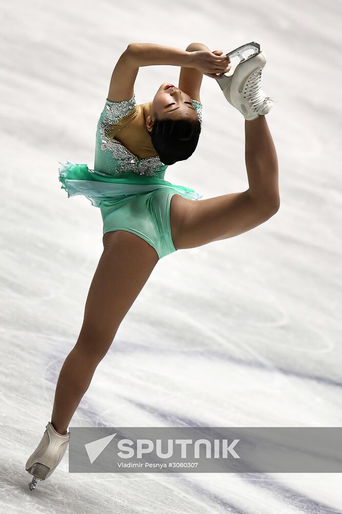 Figure skating. 2017 World Team Trophy. Ladies. Free program