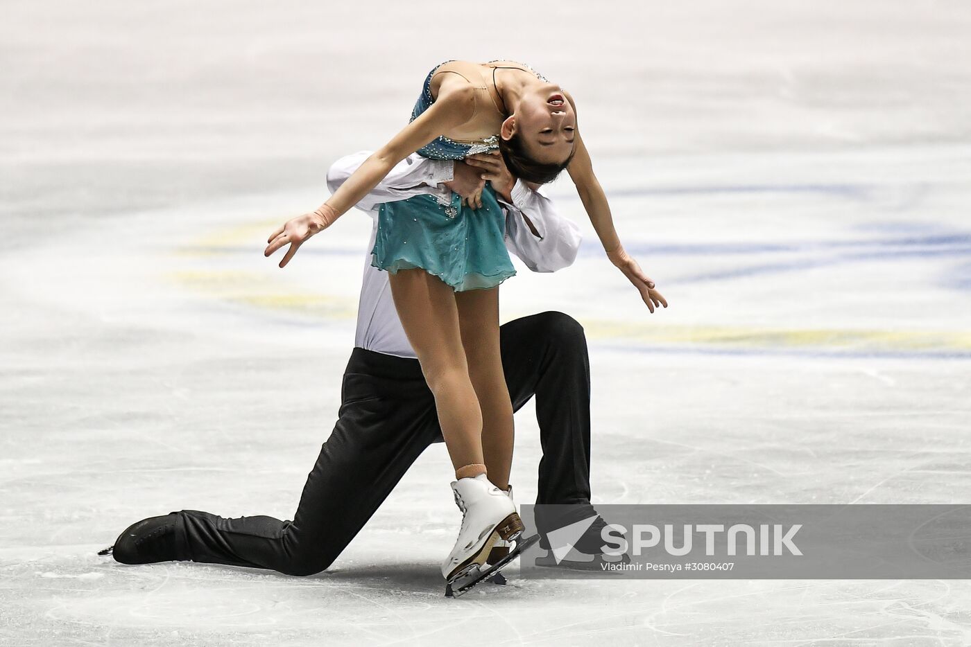 Figure skating. 2017 World Team Trophy. Pairs. Free program