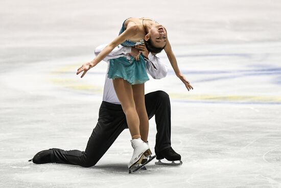 Figure skating. 2017 World Team Trophy. Pairs. Free program