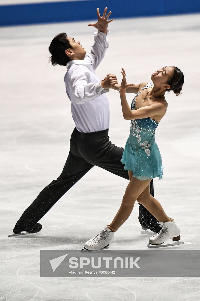 Figure skating. 2017 World Team Trophy. Pairs. Free program