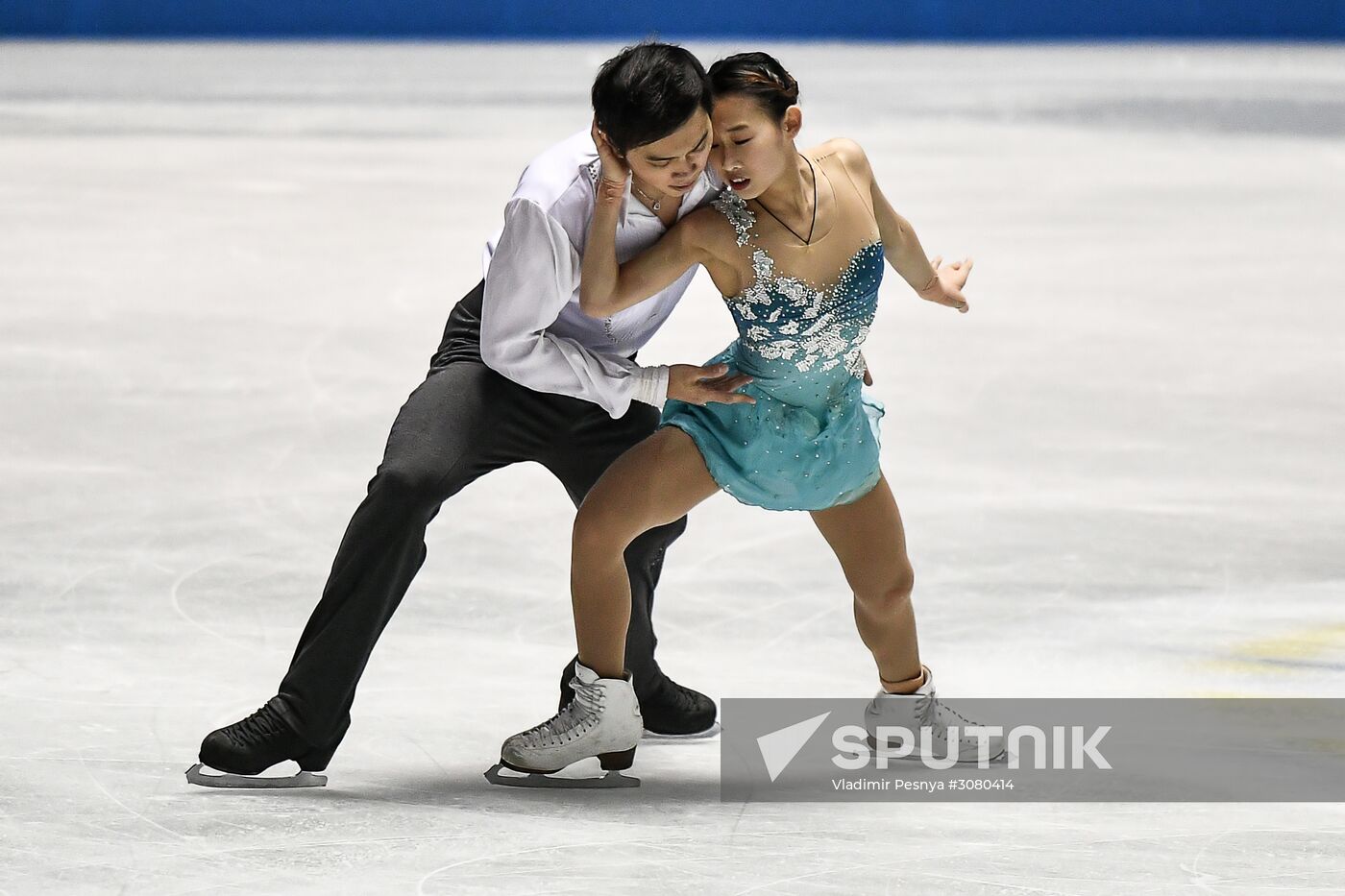 Figure skating. 2017 World Team Trophy. Pairs. Free program