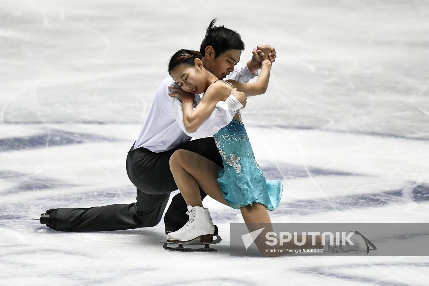 Figure skating. 2017 World Team Trophy. Pairs. Free program