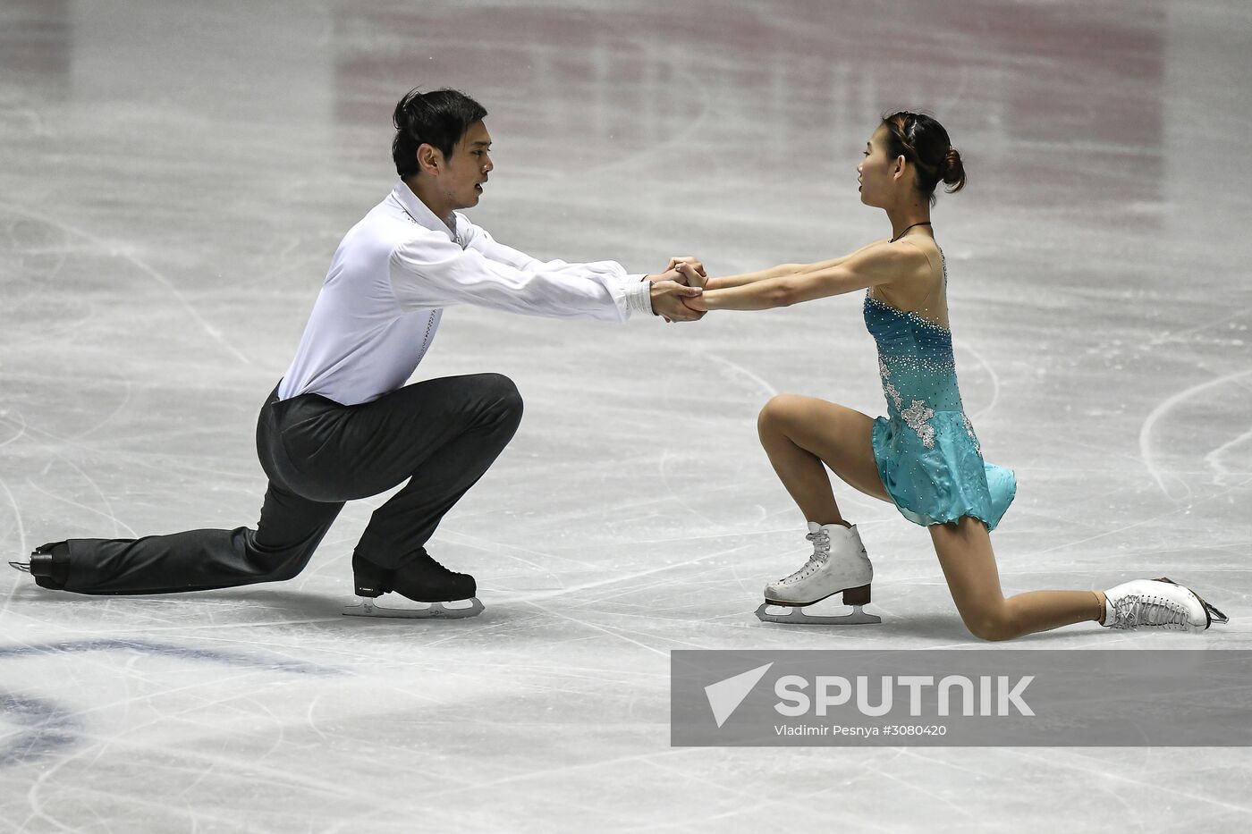 Figure skating. 2017 World Team Trophy. Pairs. Free program