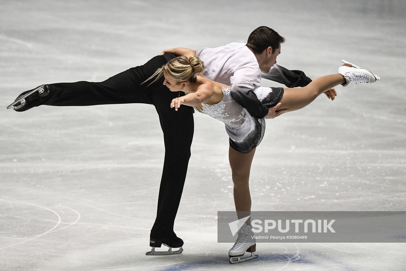 Figure skating. 2017 World Team Trophy. Pairs. Short program