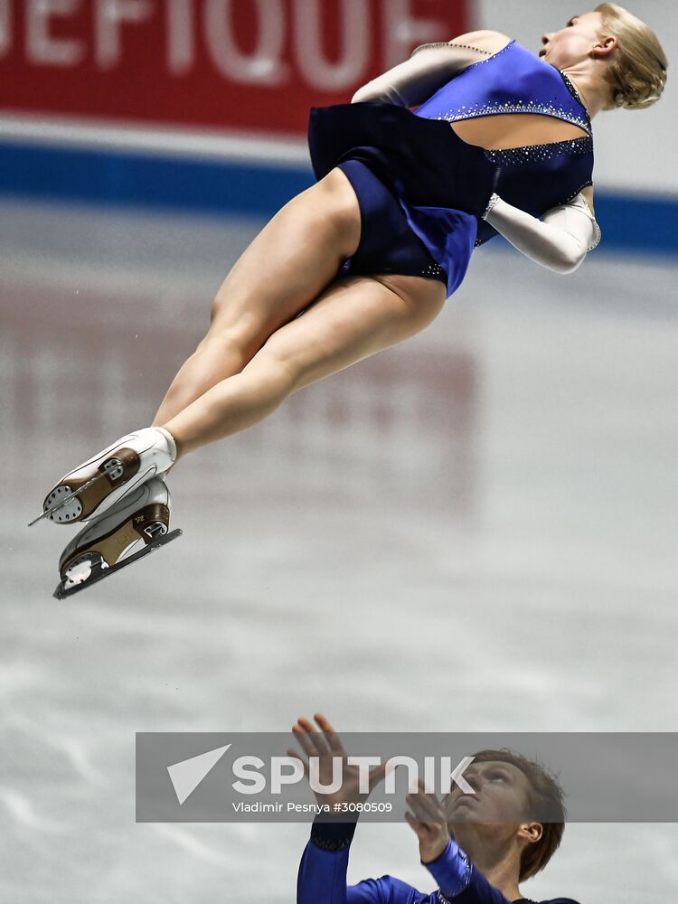 Figure skating. 2017 World Team Trophy. Pairs. Free program