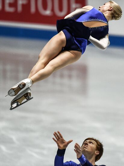 Figure skating. 2017 World Team Trophy. Pairs. Free program