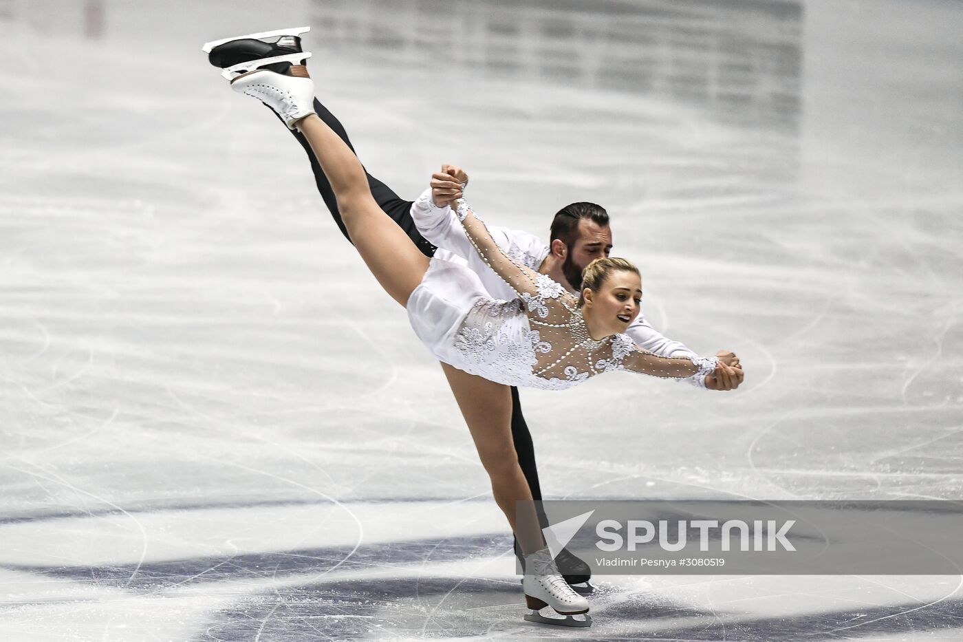 Figure skating. 2017 World Team Trophy. Pairs. Free program