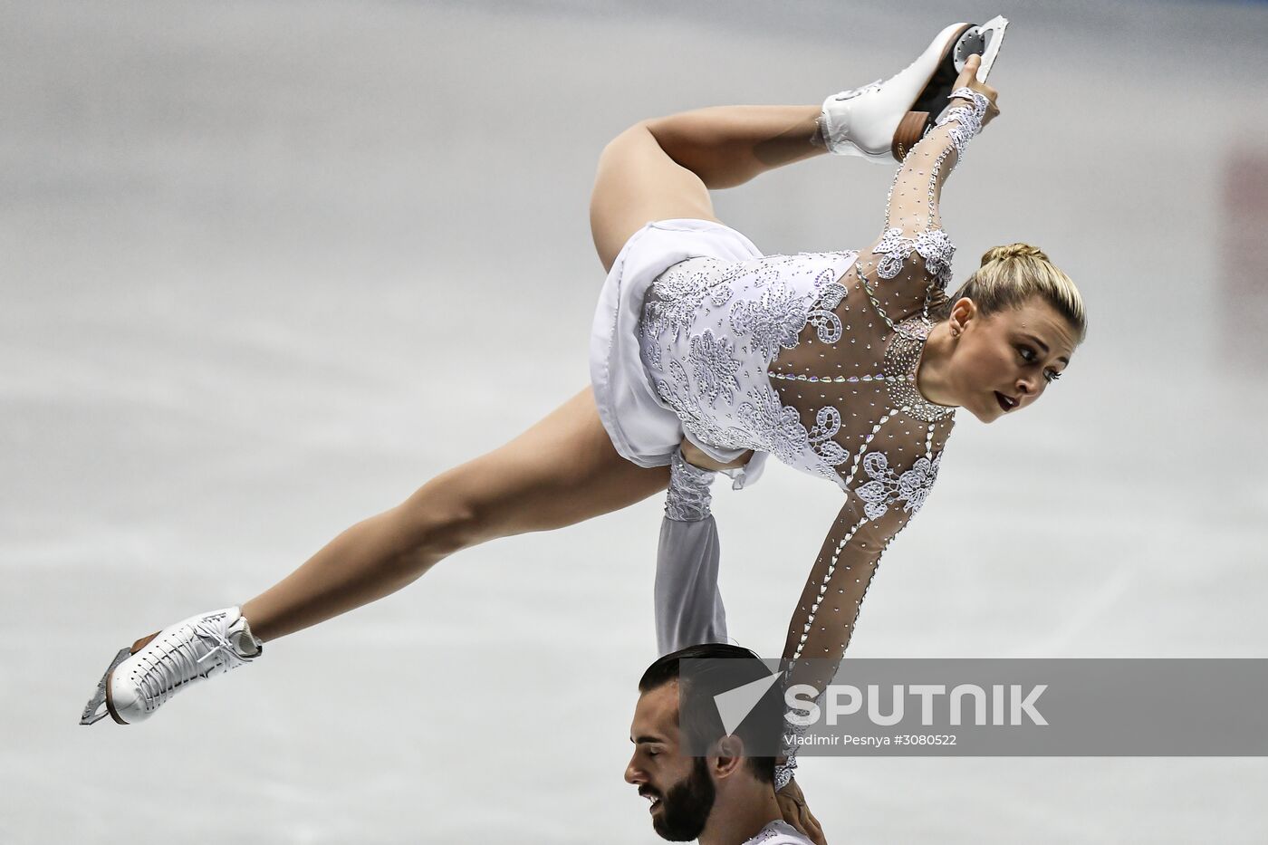 Figure skating. 2017 World Team Trophy. Pairs. Free program