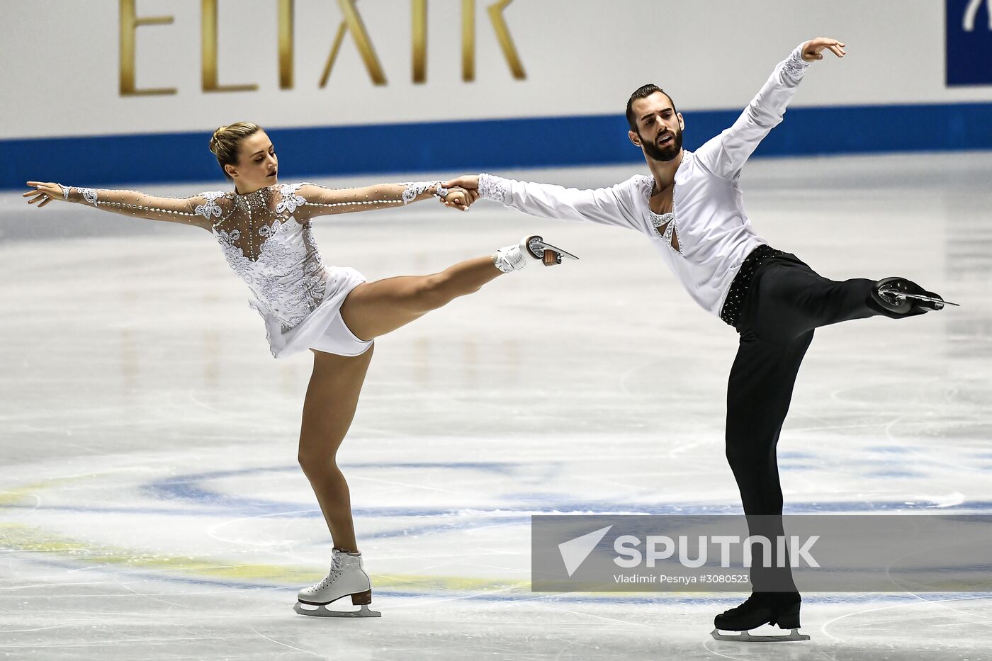 Figure skating. 2017 World Team Trophy. Pairs. Free program