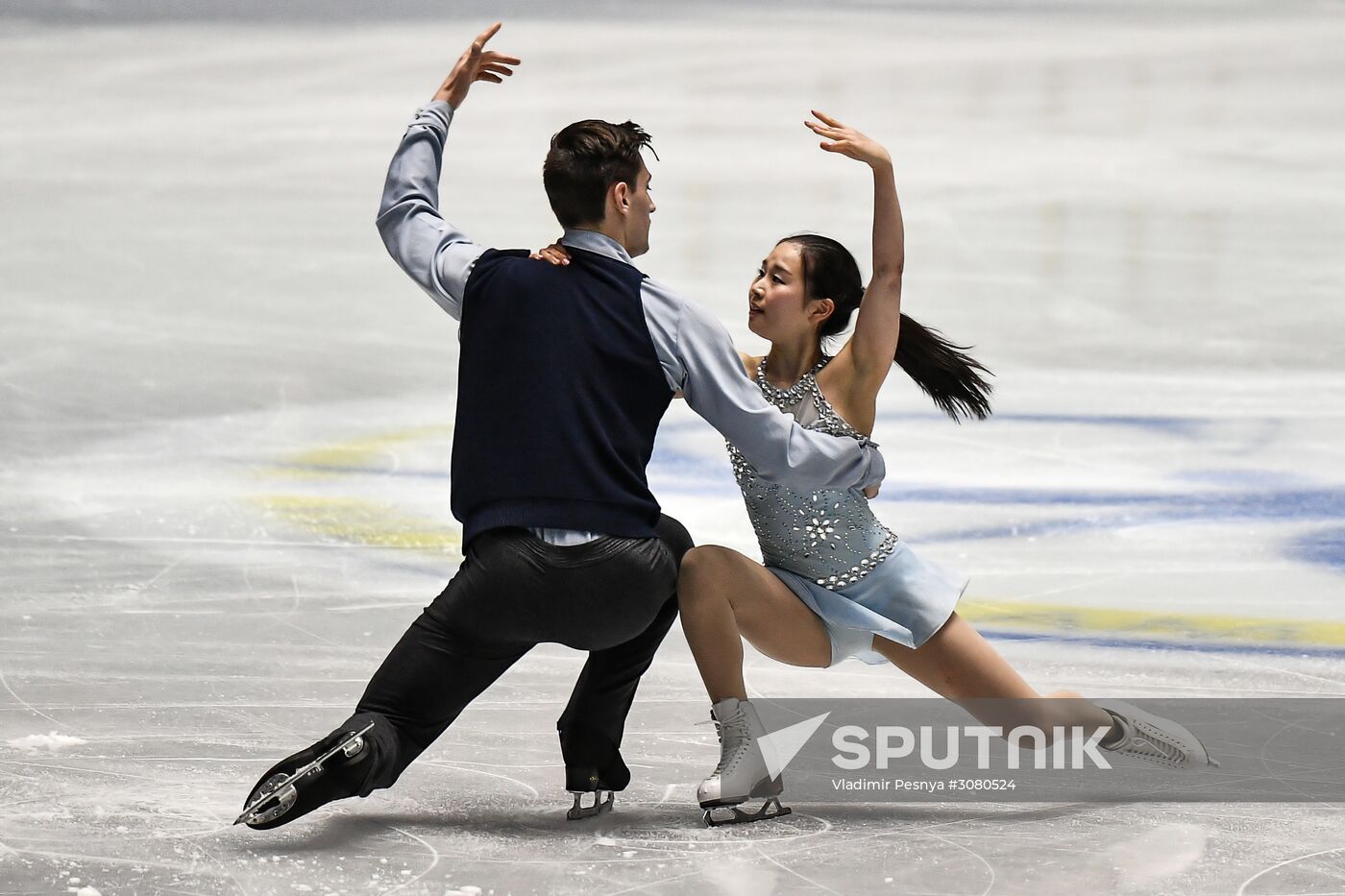 Figure skating. 2017 World Team Trophy. Pairs. Free program