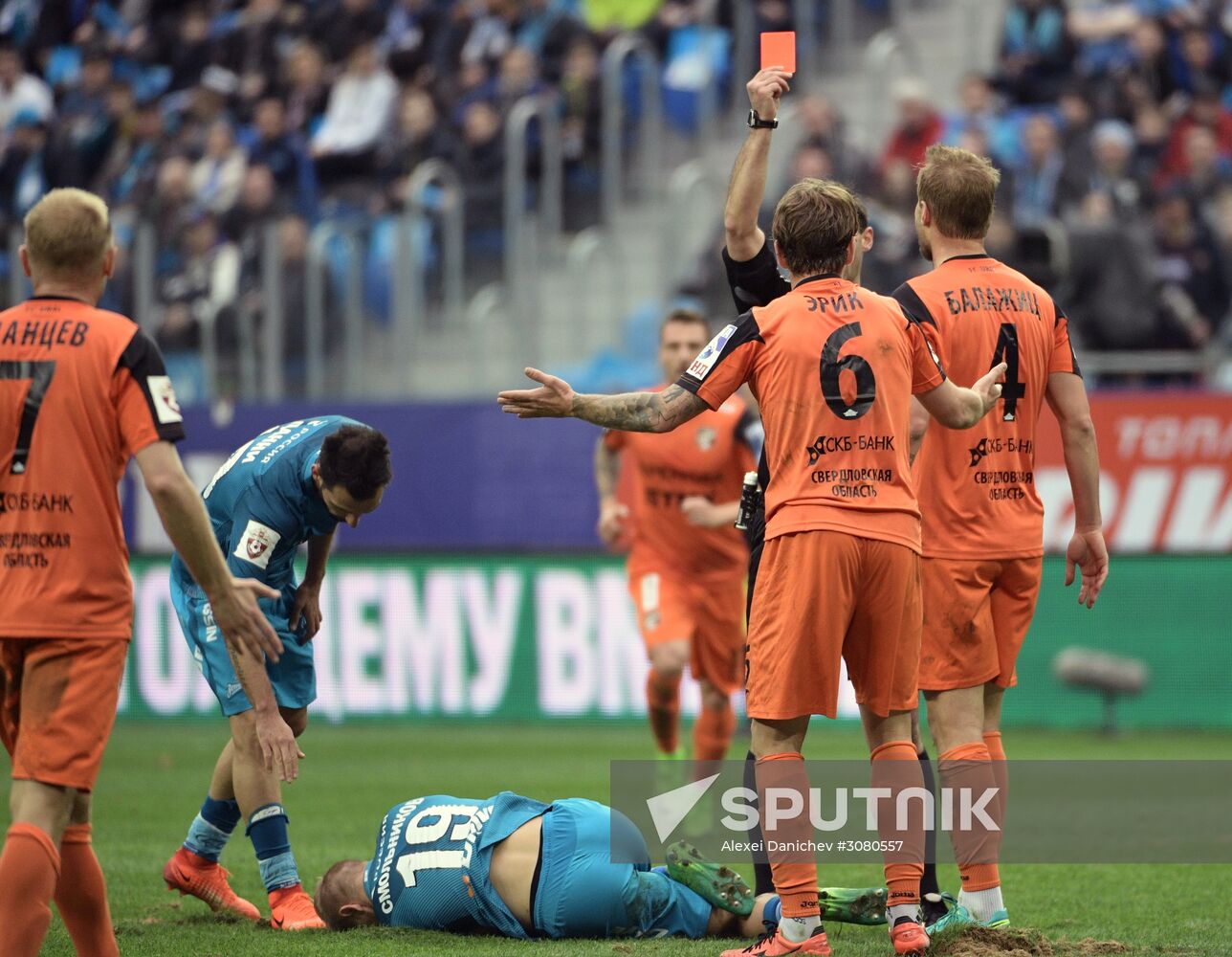 Russian Football Premier League. Zenit vs. Ural