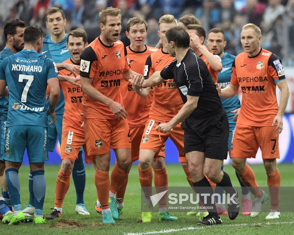Russian Football Premier League. Zenit vs. Ural