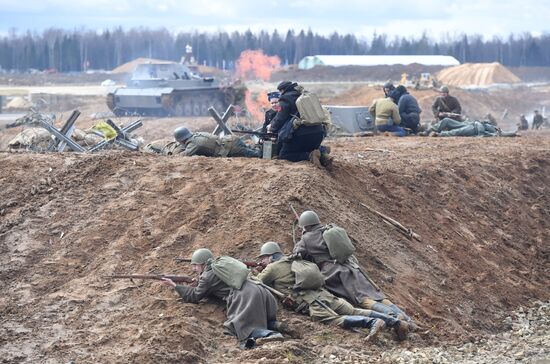 The Battle of Berlin military historical re-enactment