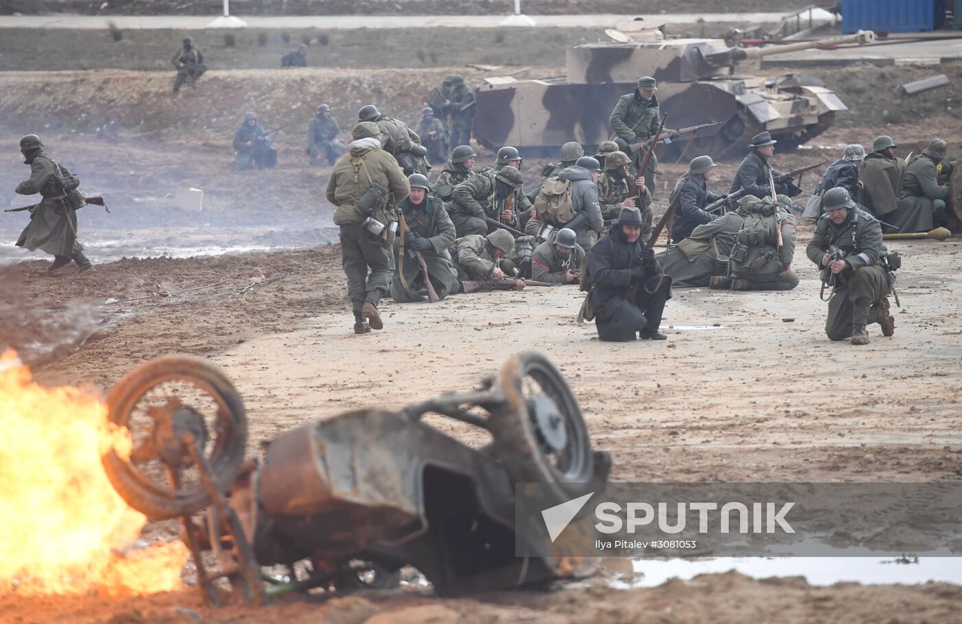 The Battle of Berlin military historical re-enactment