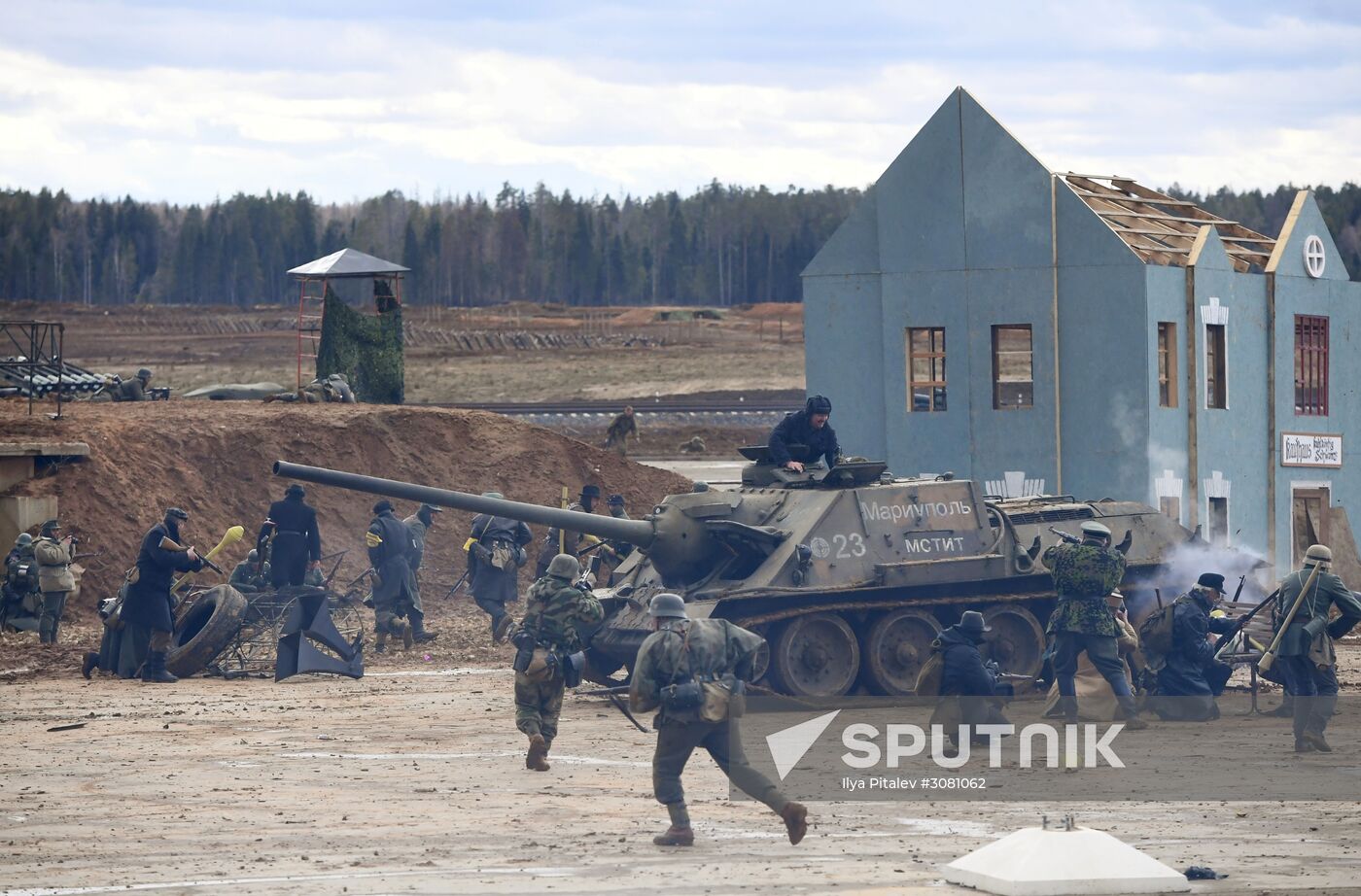 The Battle of Berlin military historical re-enactment