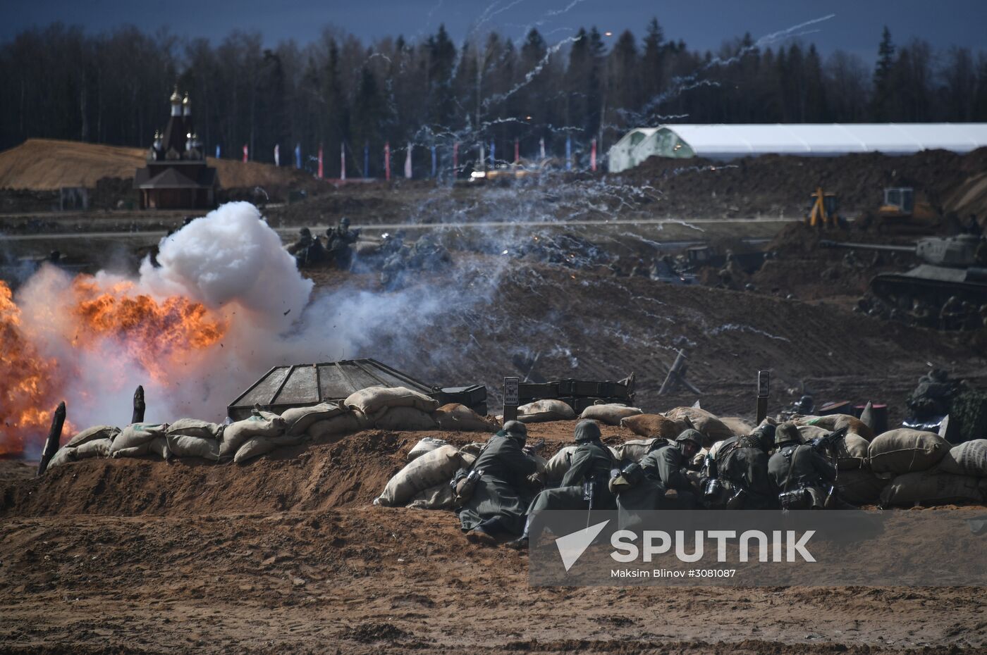 The Battle of Berlin military historical re-enactment