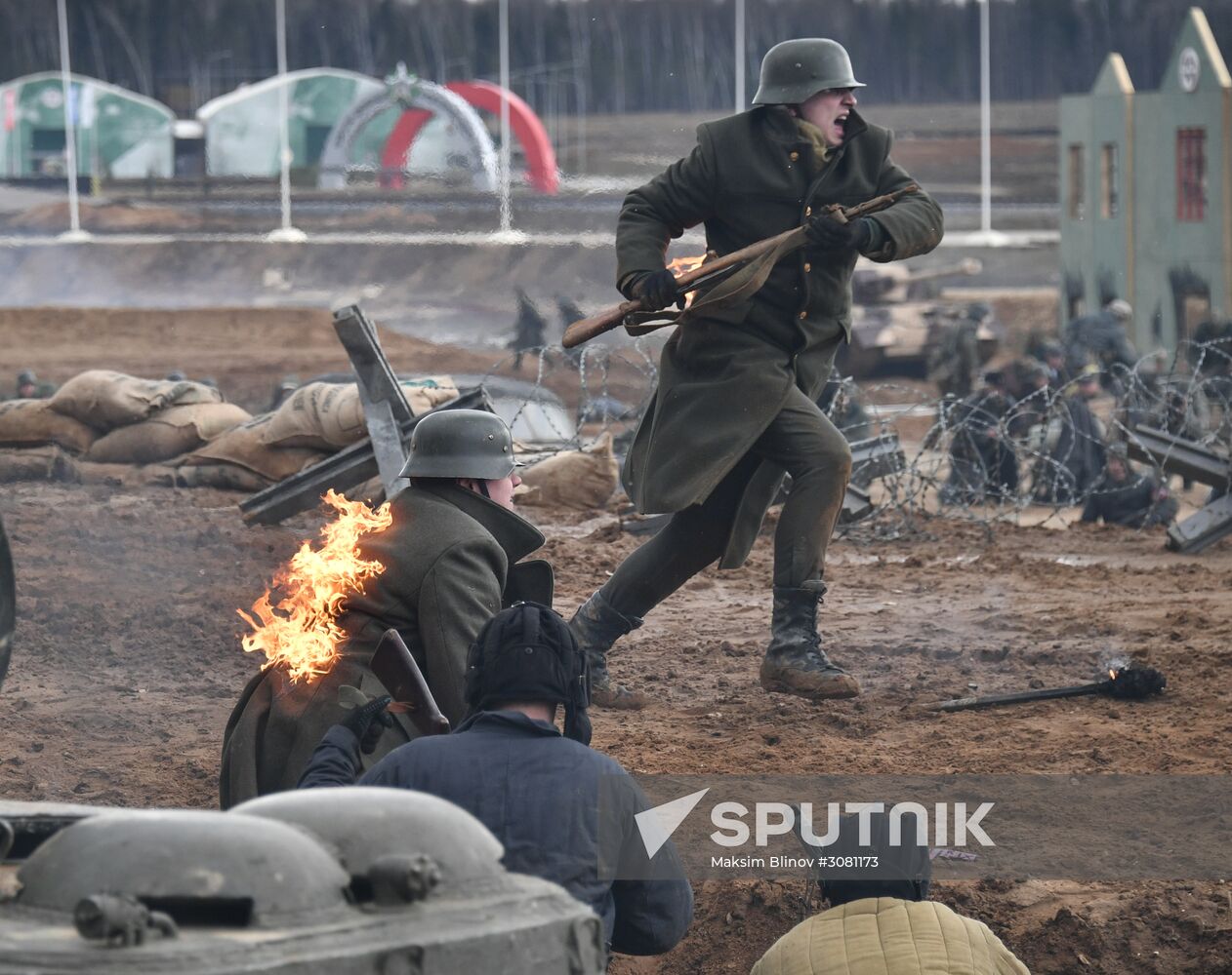 The Battle of Berlin military historical re-enactment