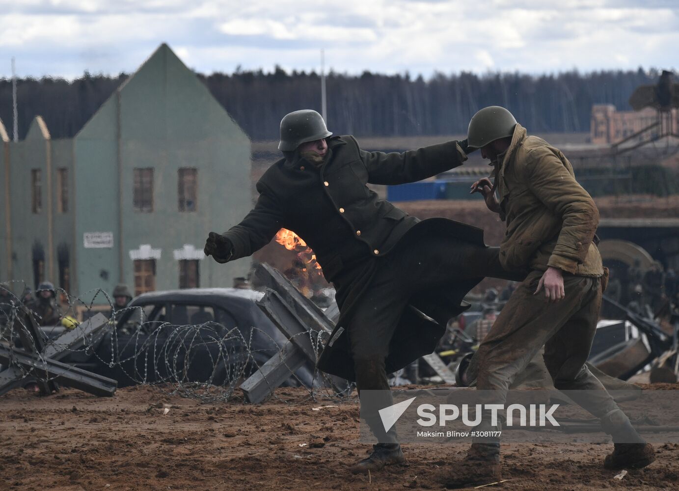 The Battle of Berlin military historical re-enactment