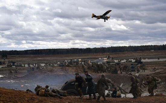 The Battle of Berlin military historical re-enactment