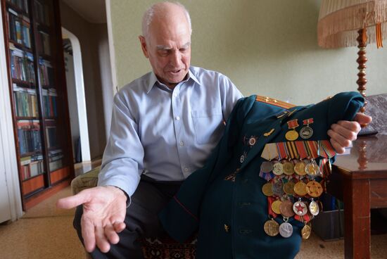WWII veteran Nikolai Borisov from Voronezh