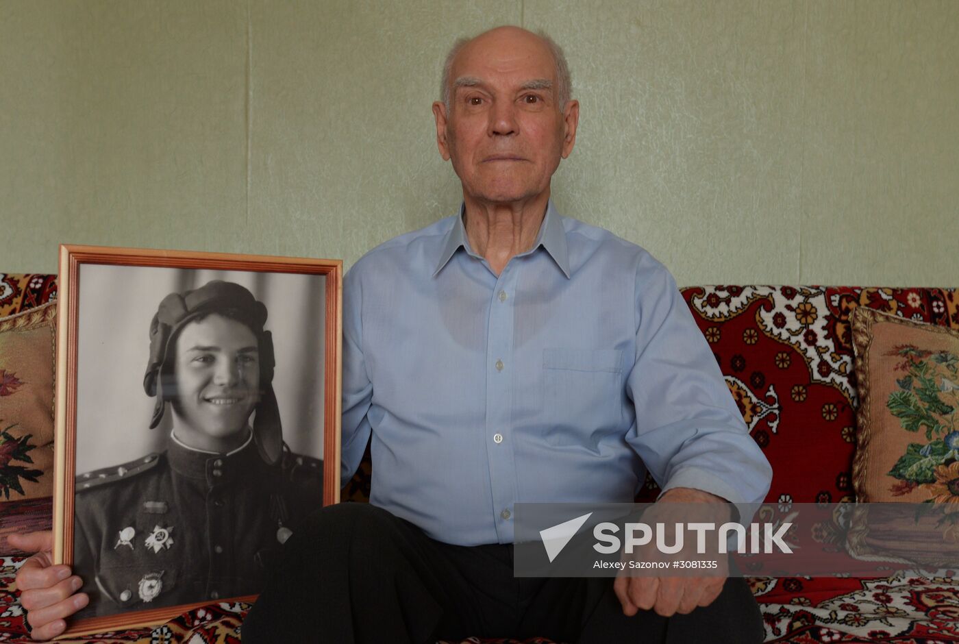 WWII veteran Nikolai Borisov from Voronezh