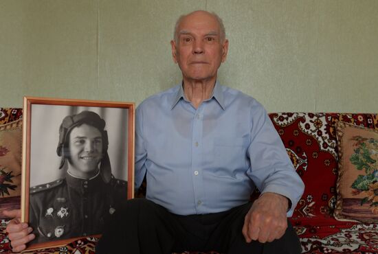WWII veteran Nikolai Borisov from Voronezh