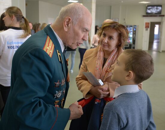 Great Patriotic War veteran Nikolai Borisov from Voronezh