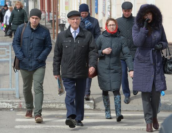 WWII veteran Nikolai Borisov from Voronezh