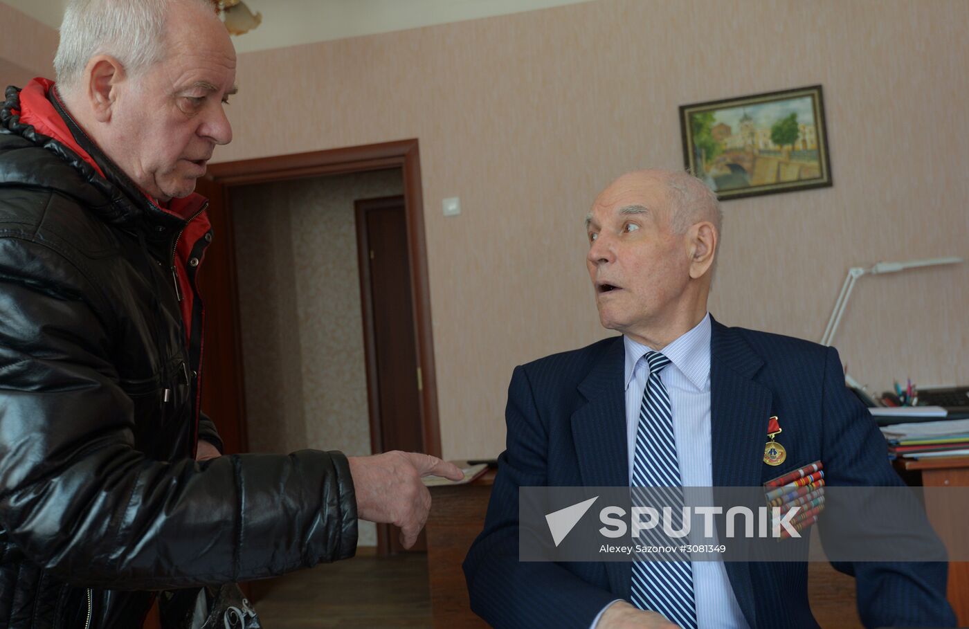 Great Patriotic War veteran Nikolai Borisov from Voronezh