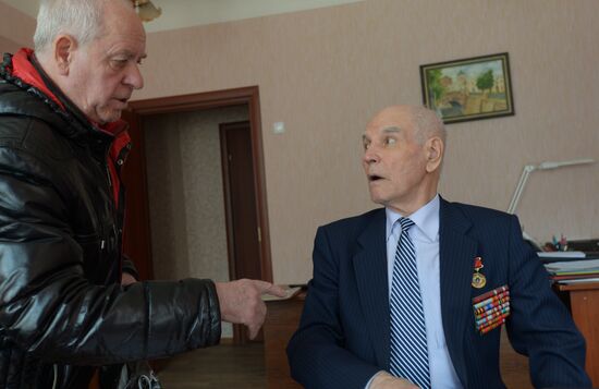 Great Patriotic War veteran Nikolai Borisov from Voronezh