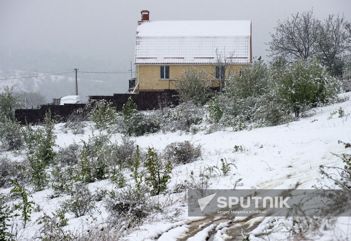 Snow in Crimea