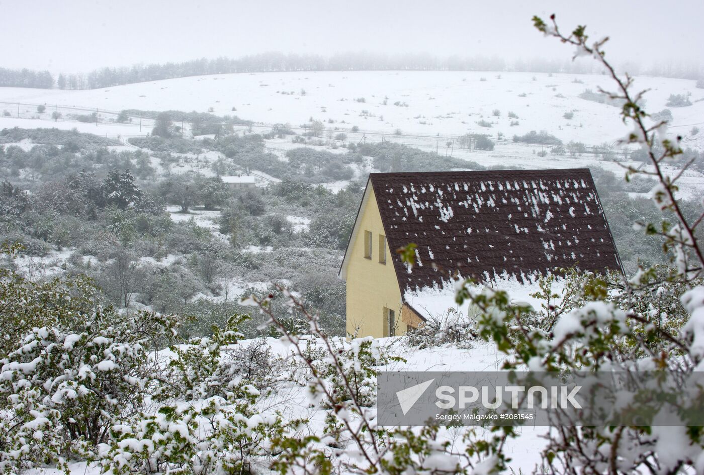 Snow in Crimea