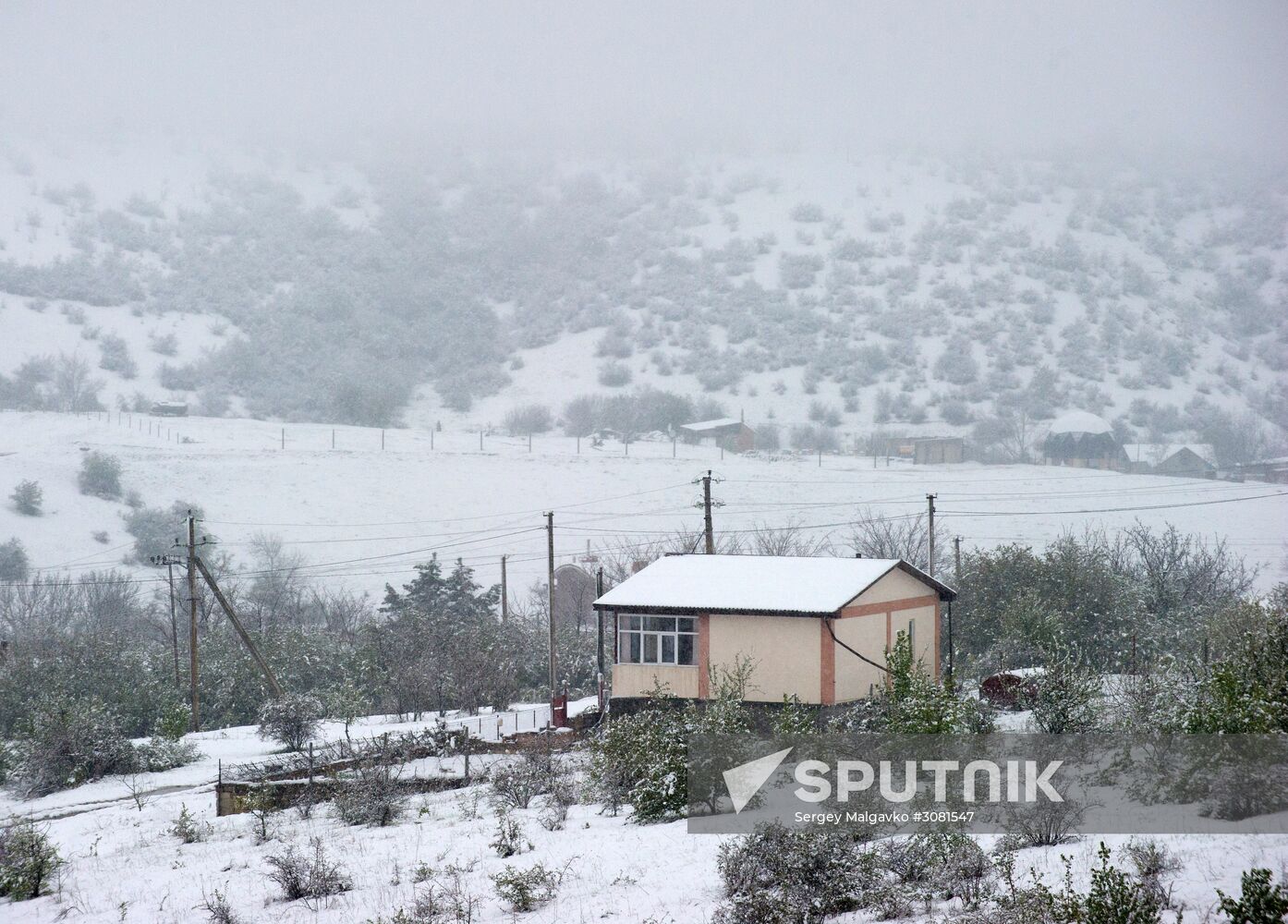 Snow in Crimea