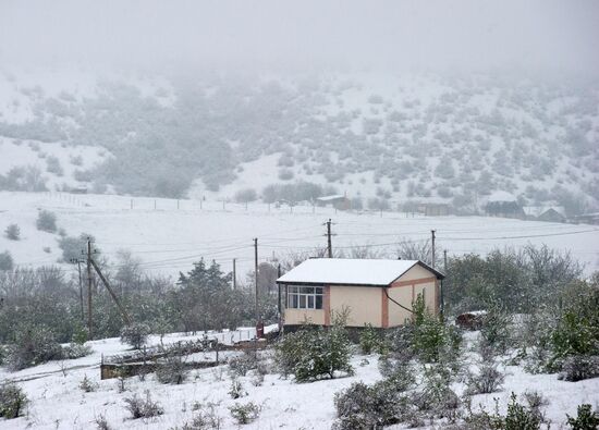 Snow in Crimea