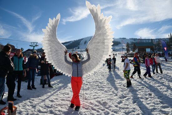 Sheregesh ski resort in Kemerovo Region