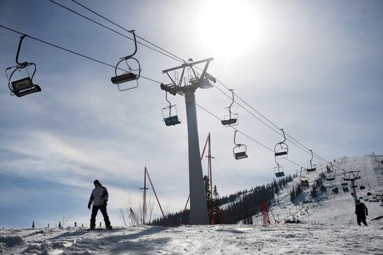 Sheregesh ski resort in Kemerovo Region