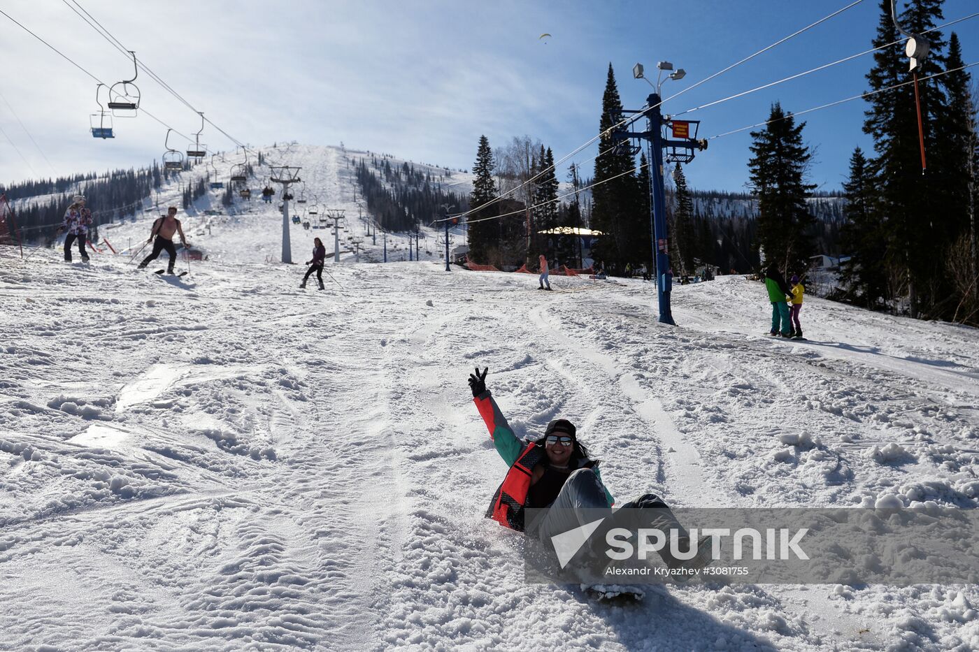Sheregesh ski resort in Kemerovo Region