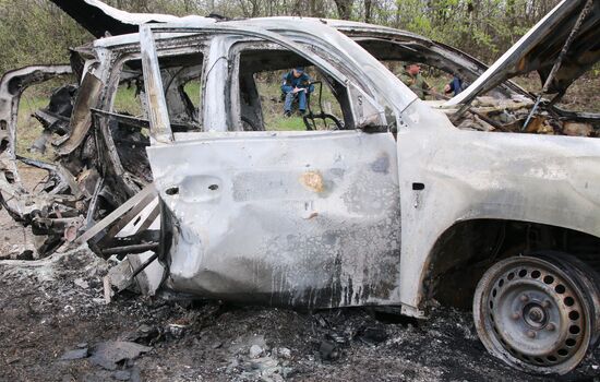 OSCE staff member killed in car explosion in Lugansk region