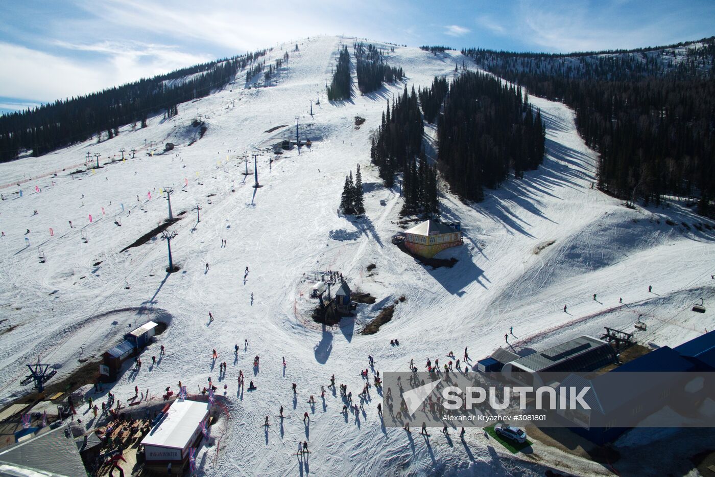 Sheregesh ski resort in Kemerovo Region