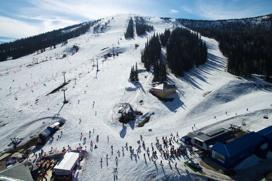 Sheregesh ski resort in Kemerovo Region
