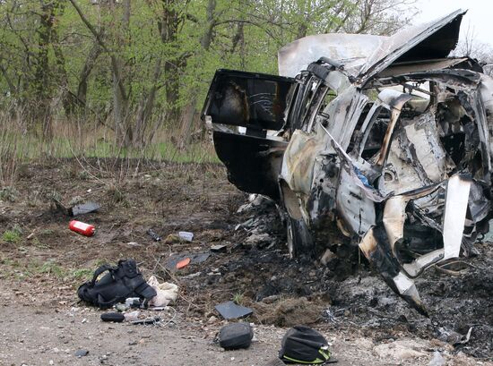 OSCE staff member killed in car explosion in Lugansk region