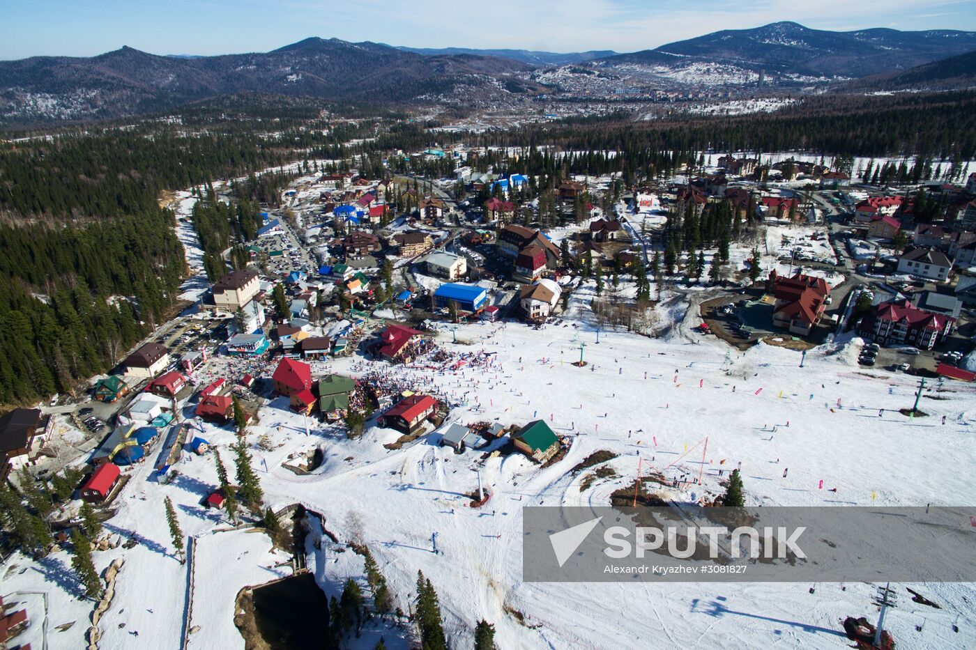 Sheregesh ski resort in Kemerovo Region